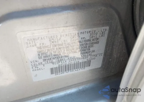 2013 Nissan Sentra Sv из США, поврежденный, VIN 3N1AB7AP3DL611932